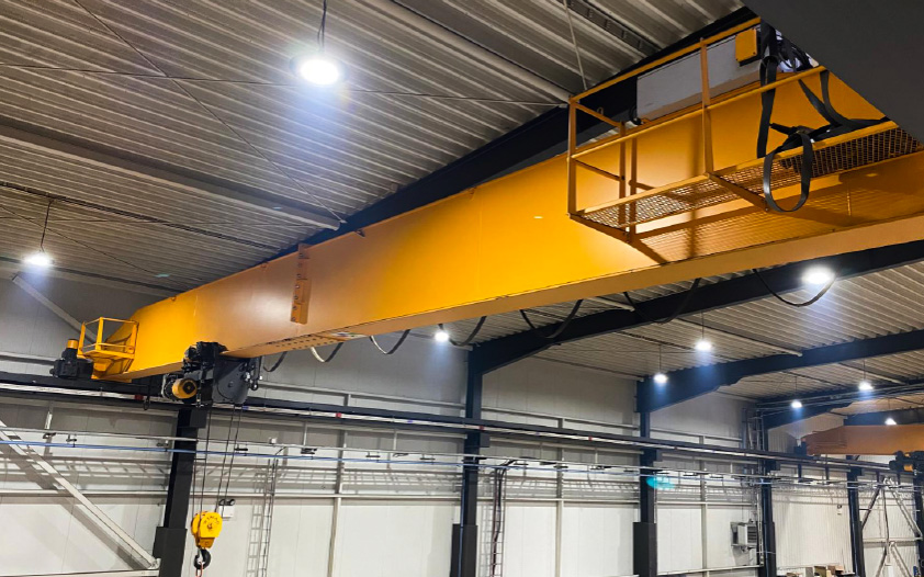 Single girder overhead crane bridge — FEM and ISO certified lightweight EOT bridge crane by Wimac Crane Turkey