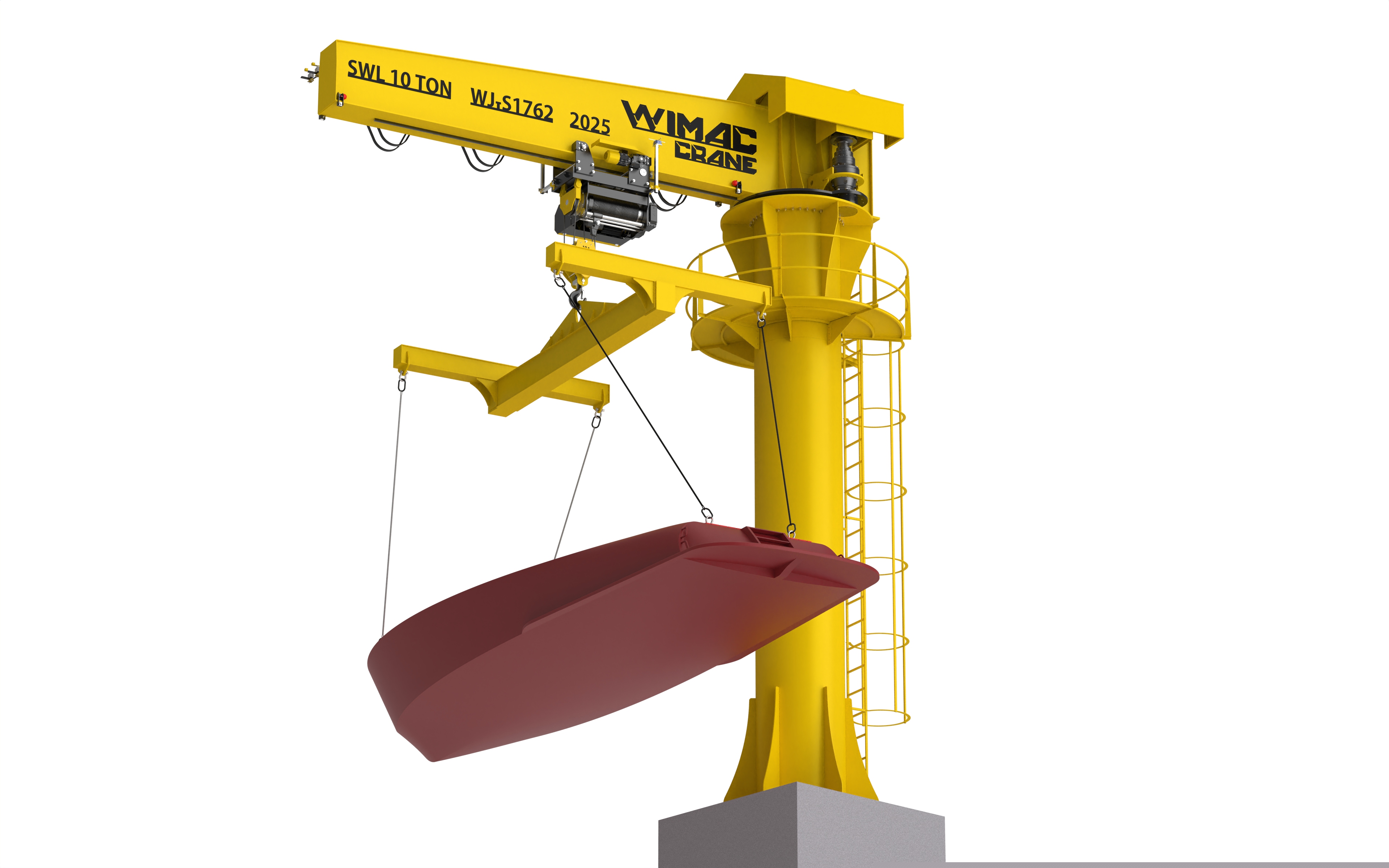 Jib crane &mdash; component map