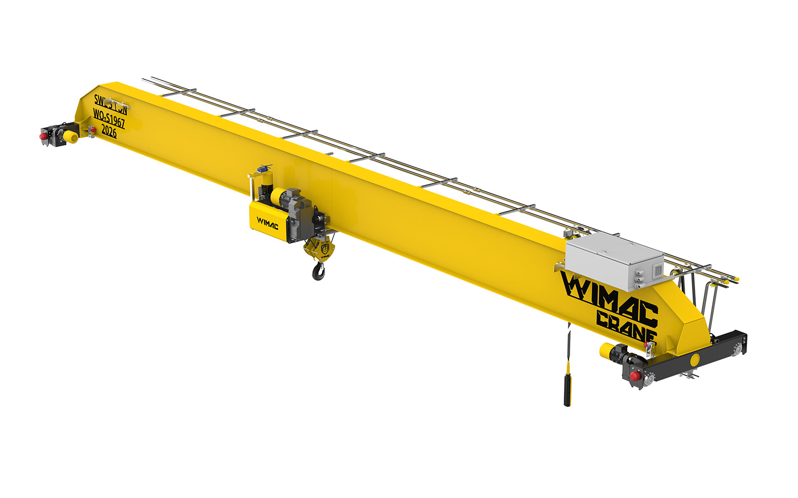 Monorail crane &mdash; component map